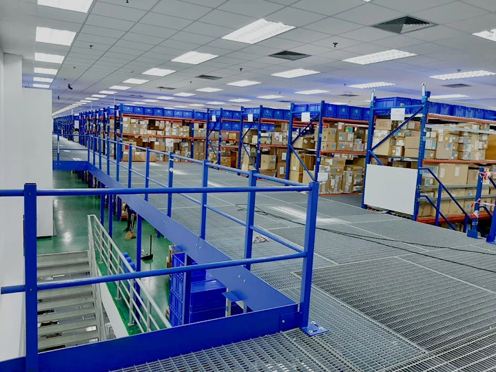 Warehouse Storage Multi Level Mezzanine Racking