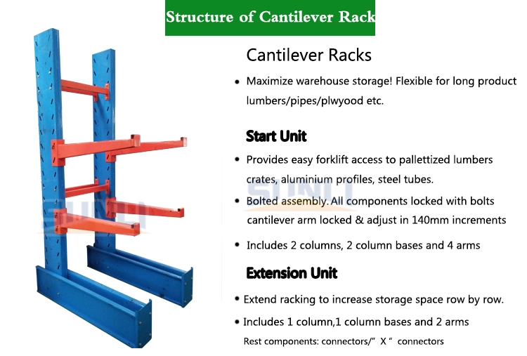 Heavy Duty Warehouse Cantilever Storage Rack