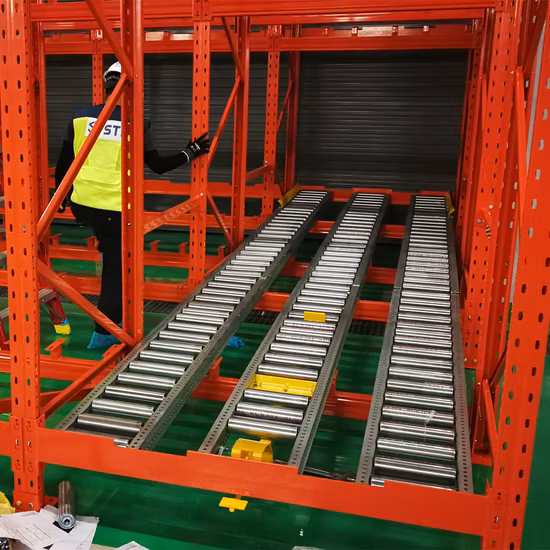 Warehouse Storage Gravity Roller Pallet Rack