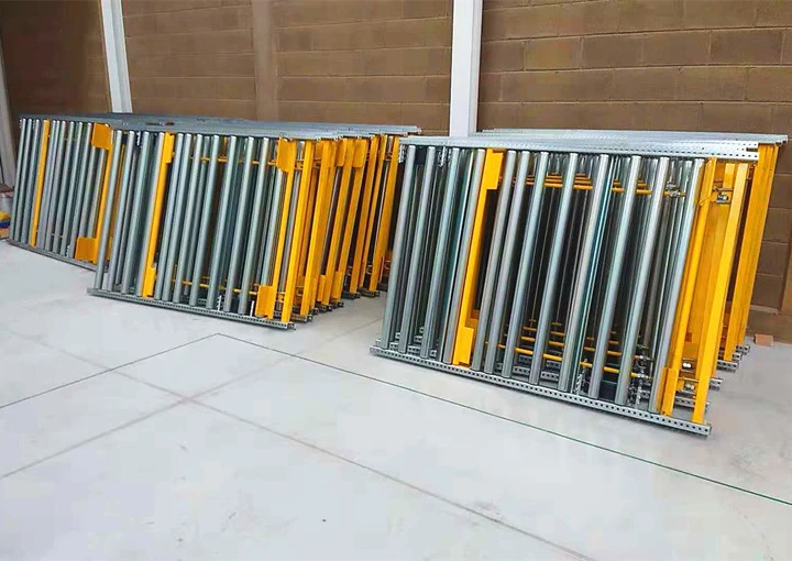 Dynamic Storage Pallet Gravity Flow Rack