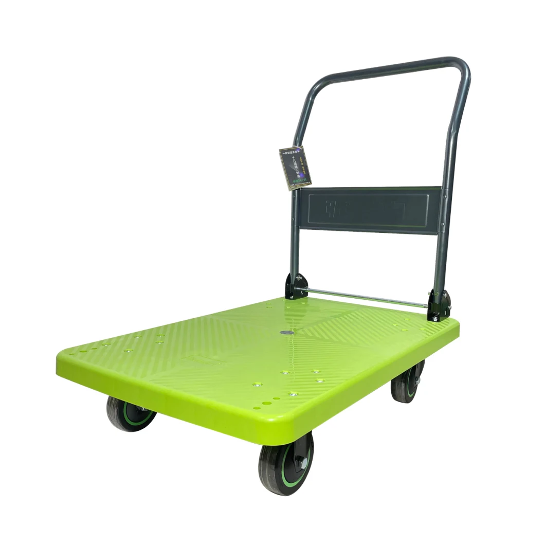 200/600kgs Folding Metal Hand Cart Heavy Duty Steel Platform Hand Truck Metal Trolley 500kgs Foldable Hand Cart