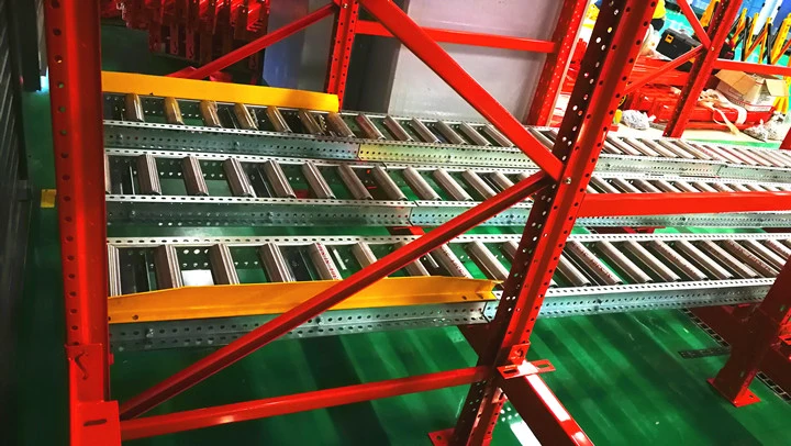 Dynamic Storage Pallet Gravity Flow Rack