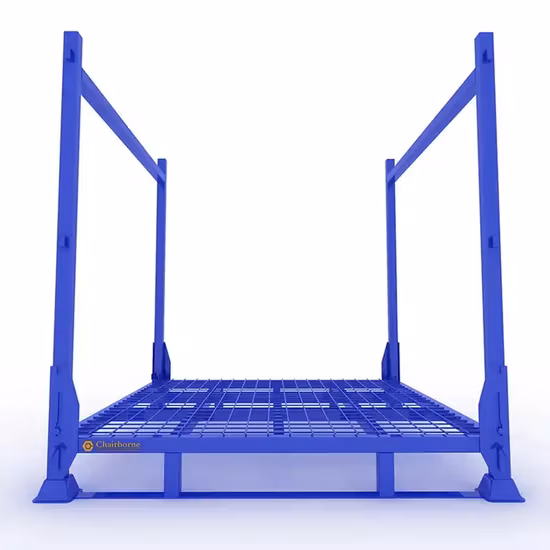 Shade Fabric Roll Shelf Folding Stacking Cage Palettenregale mit Eisenblech